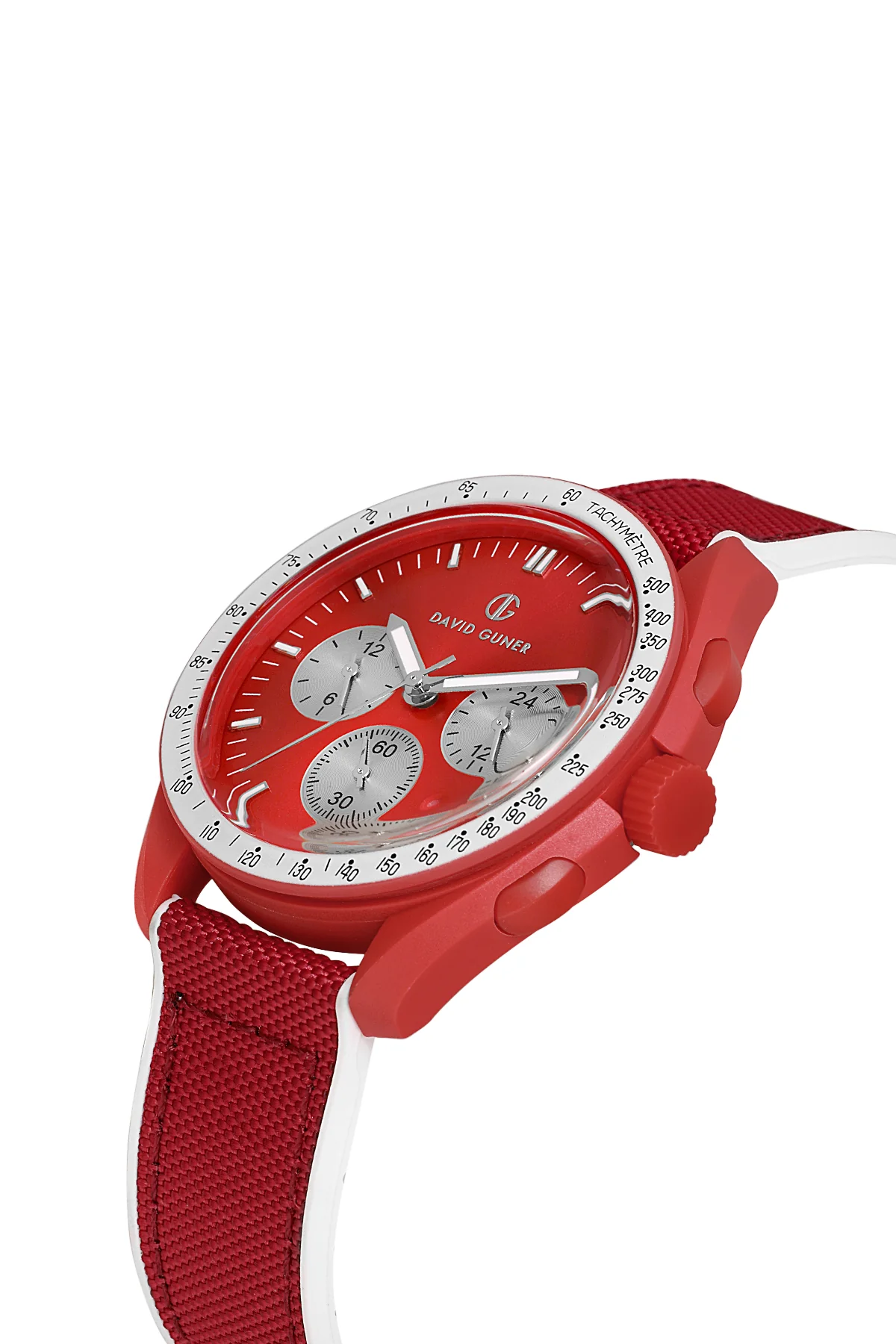 DAVID GUNER Erkek Kol Saati Kırmızı Kadran Poli̇karbon Kasa DG-8627GD-ZL8 - Image 3