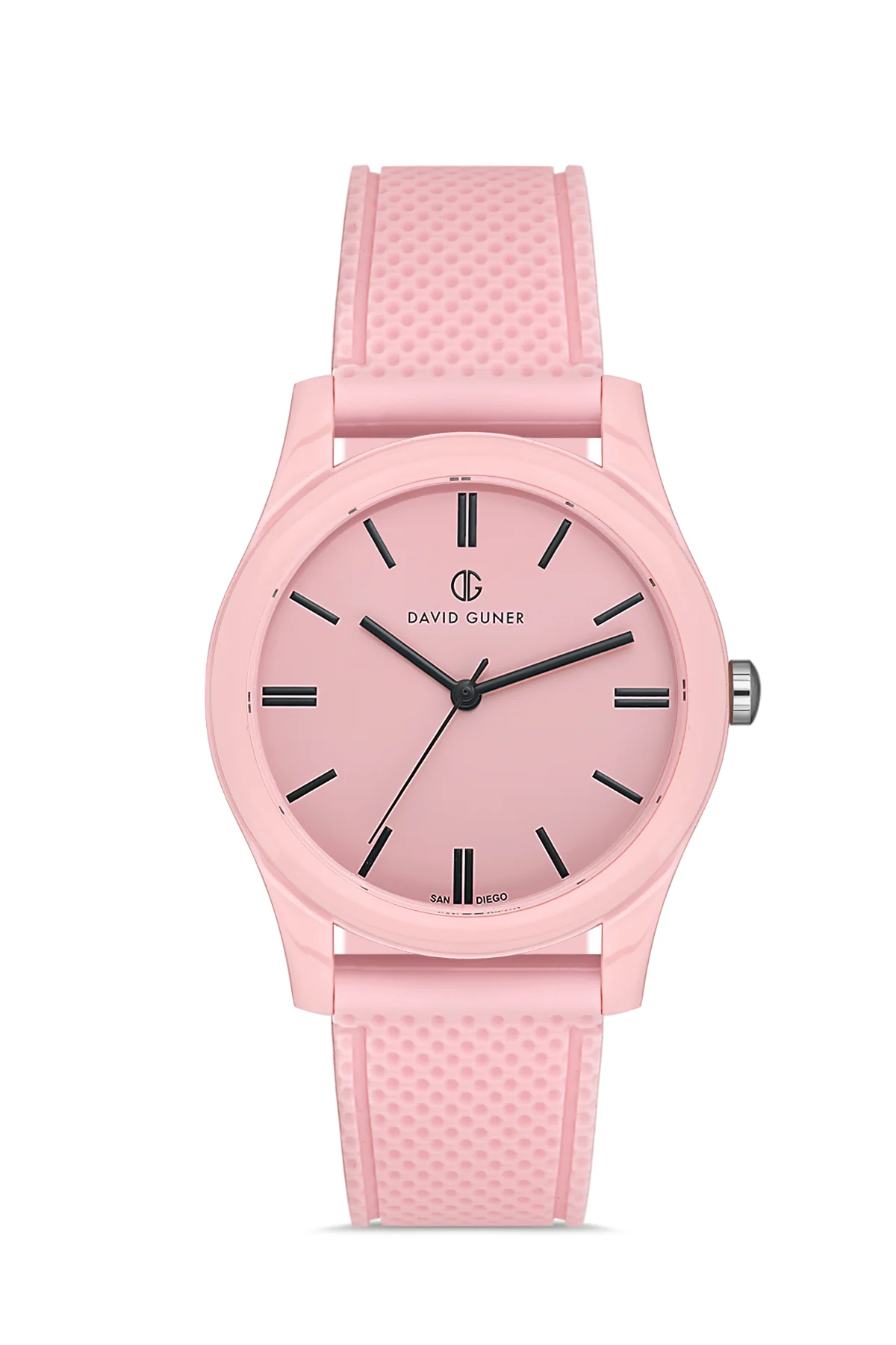 DAVID GUNER Erkek Kol Saati Pembe Kaplama Pembe Kadran DG-8688GD-ZO16