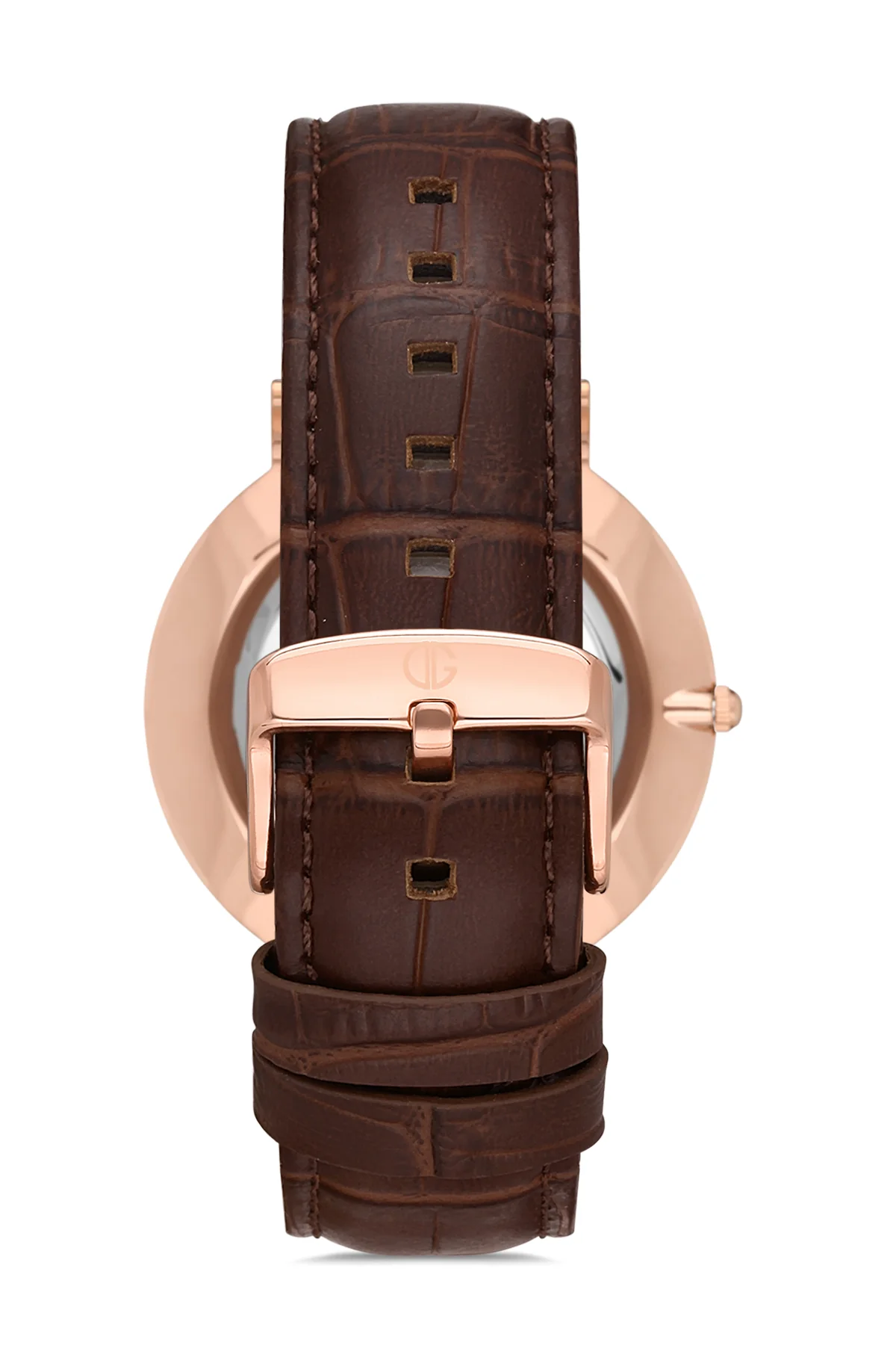 DAVID GUNER Erkek Kol Saati Gümüş Kadran Rose Kaplama DG-8074GB-S1 - Image 3