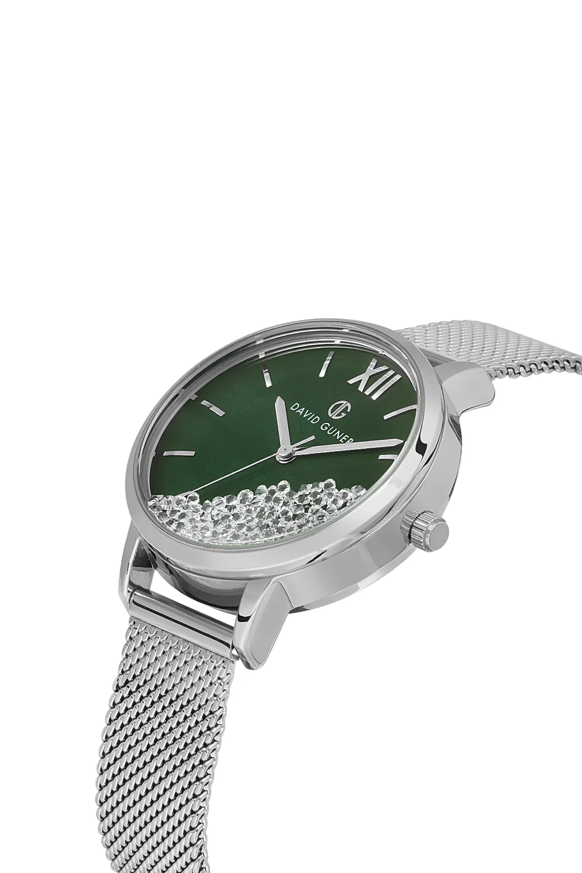 DAVID GUNER Kadın Kol Saati Gümüş Kadran Gümüş Kasa DG-8428LC-A10 - Image 3