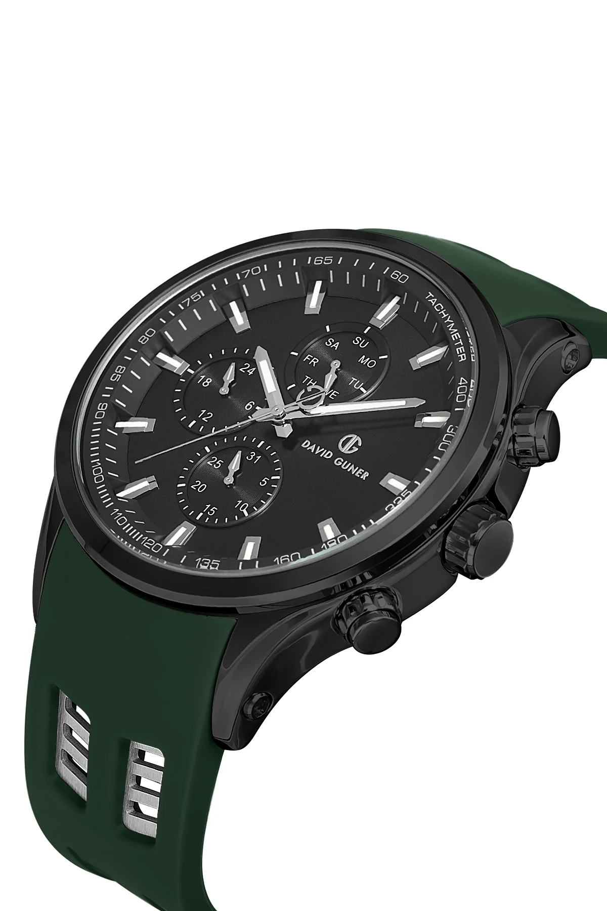 DAVID GUNER Erkek Kol Saati Siyah Kadran Altın Rengi Kasa DG-8498GD-ZF2 - Image 3