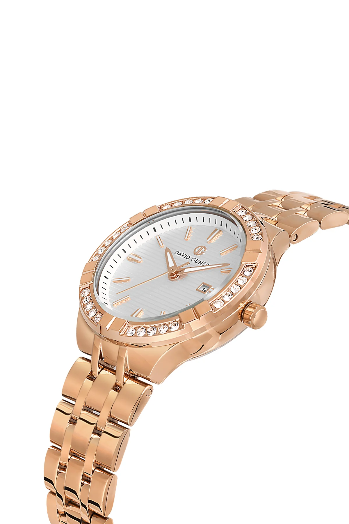 DAVID GUNER Kadın Kol Saati Gümüş Kadran Rose Kasa DG-8780LA-C1 - Image 3