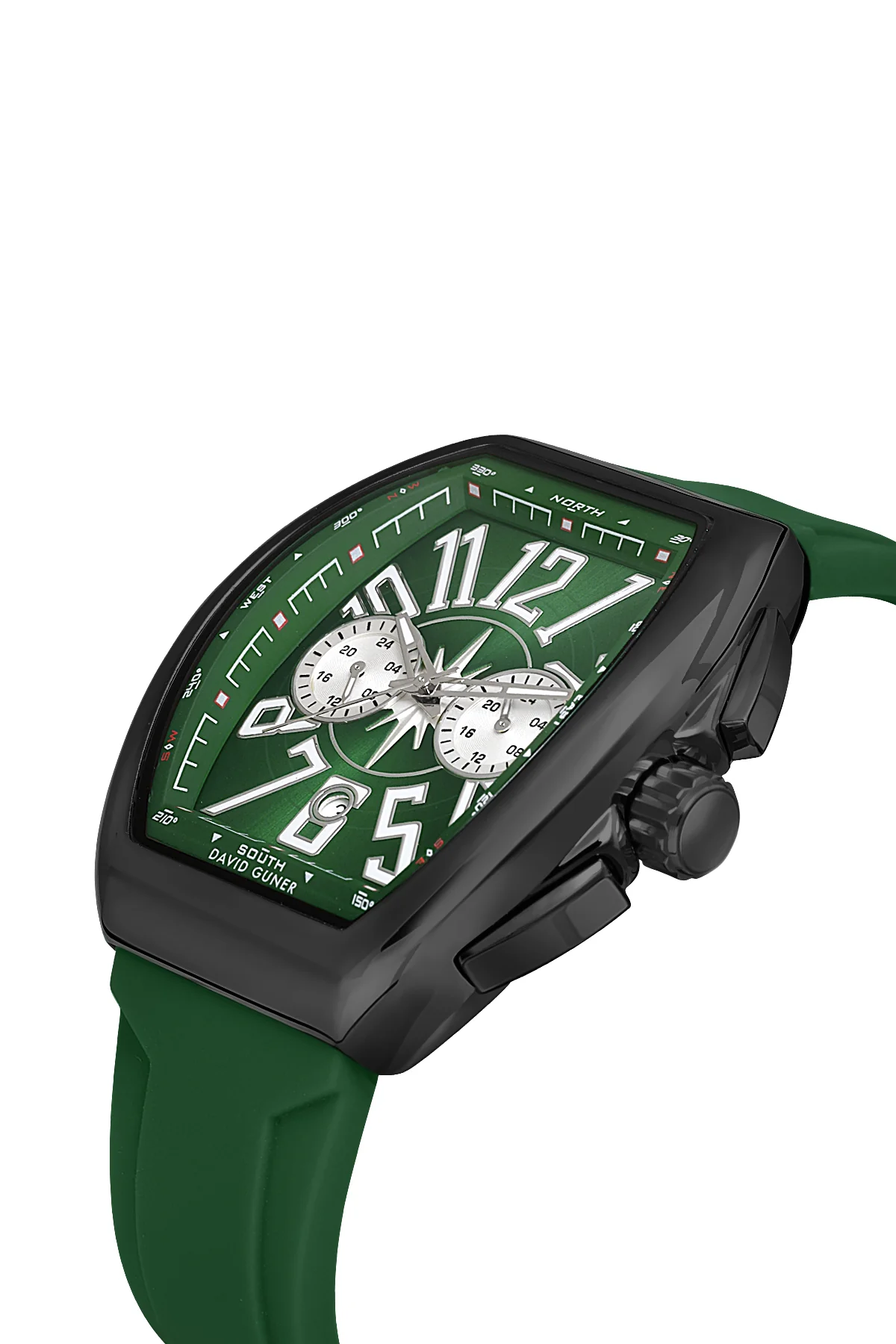 DAVID GUNER Erkek Kol Saati Yeşil Kadran Siyah Kasa DG-8690GD-ZX10 - Image 3