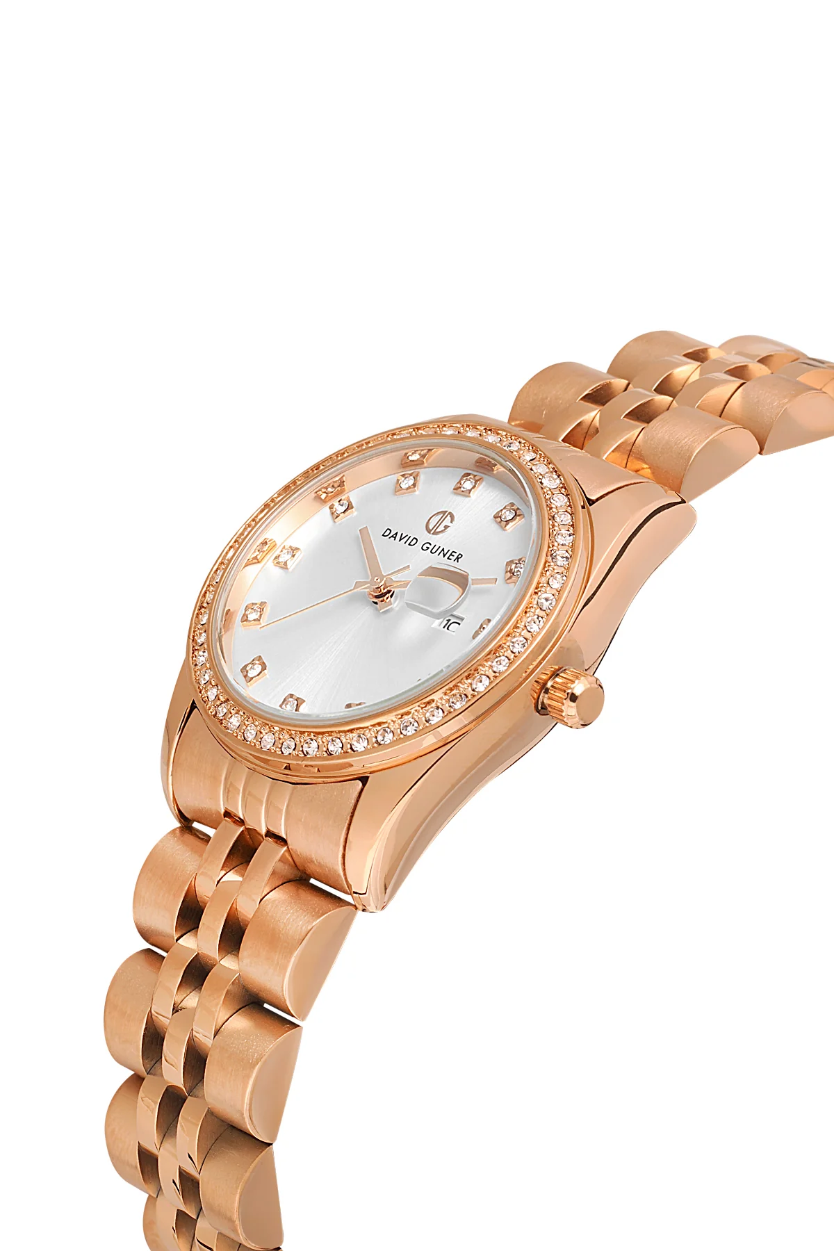 DAVID GUNER Kadın Kol Saati Gümüş Kadran Rose Kasa DG-8657LA-C1 - Image 3