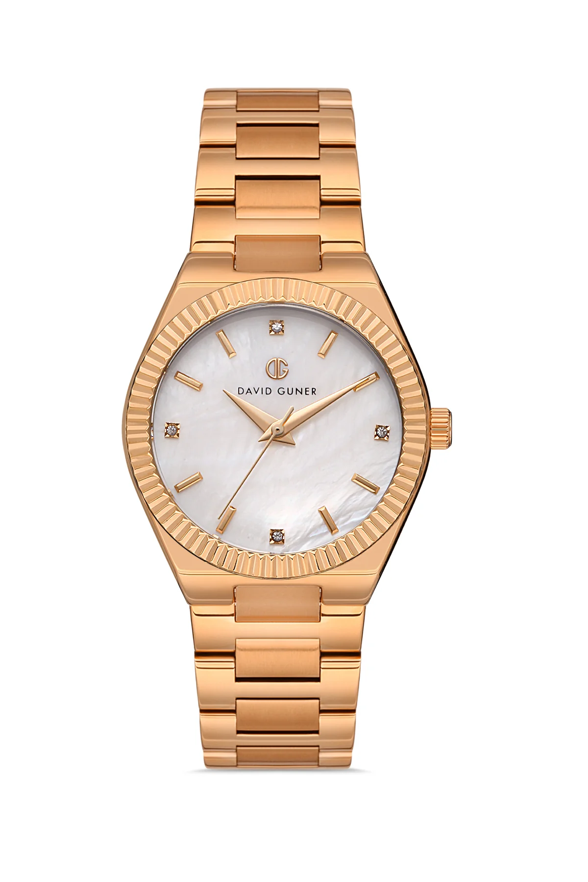 DAVID GUNER Kadın Kol Saati Gümüş Kadran Rose Kaplama DG-8409LA-C1