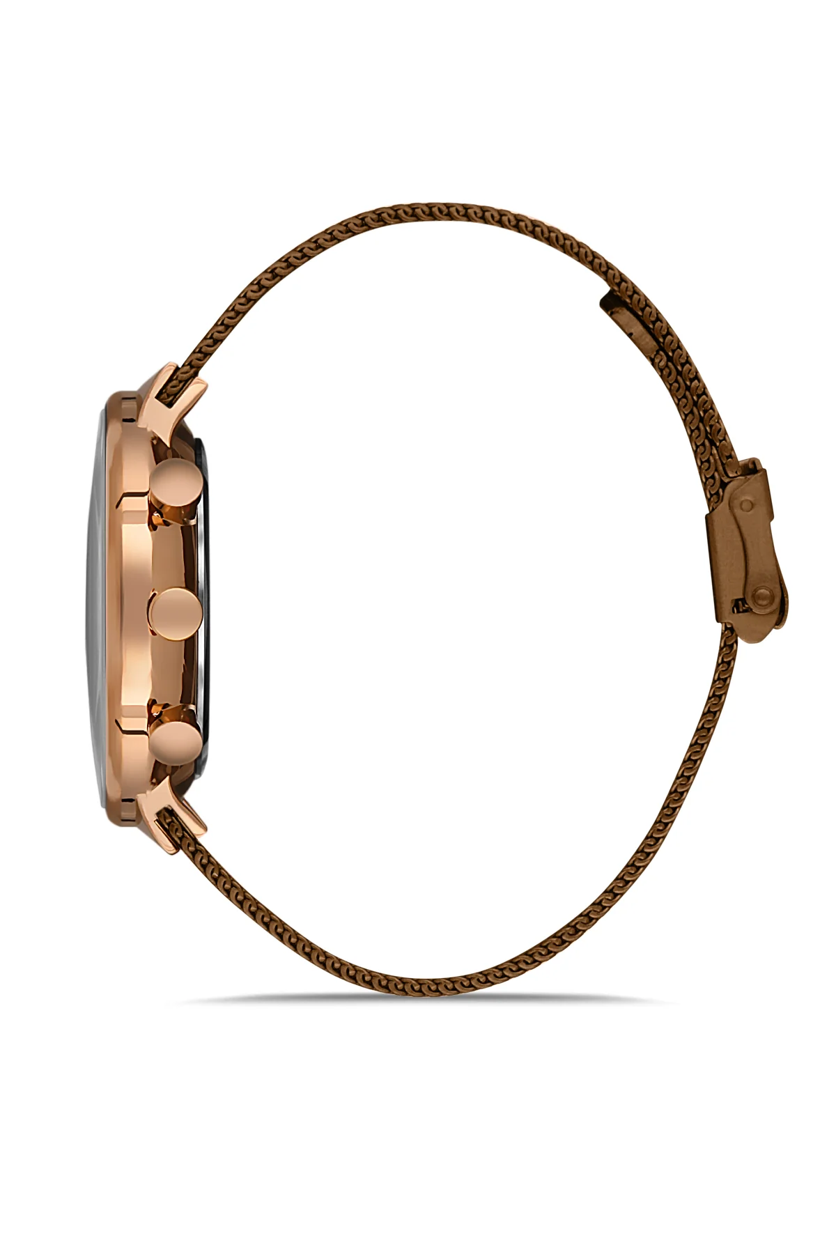 DAVID GUNER Erkek Kol Saati Siyah Kadran Rose ve Siyah Kasa DG-8300GC-S6 - Image 2