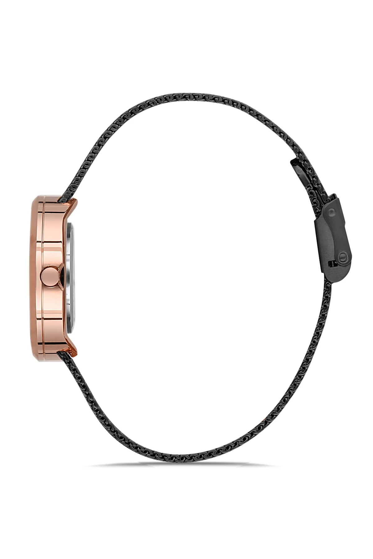DAVID GUNER Kadın Kol Saati Siyah Kadran Rose ve Siyah Kasa DG-8109LC-R2 - Image 2