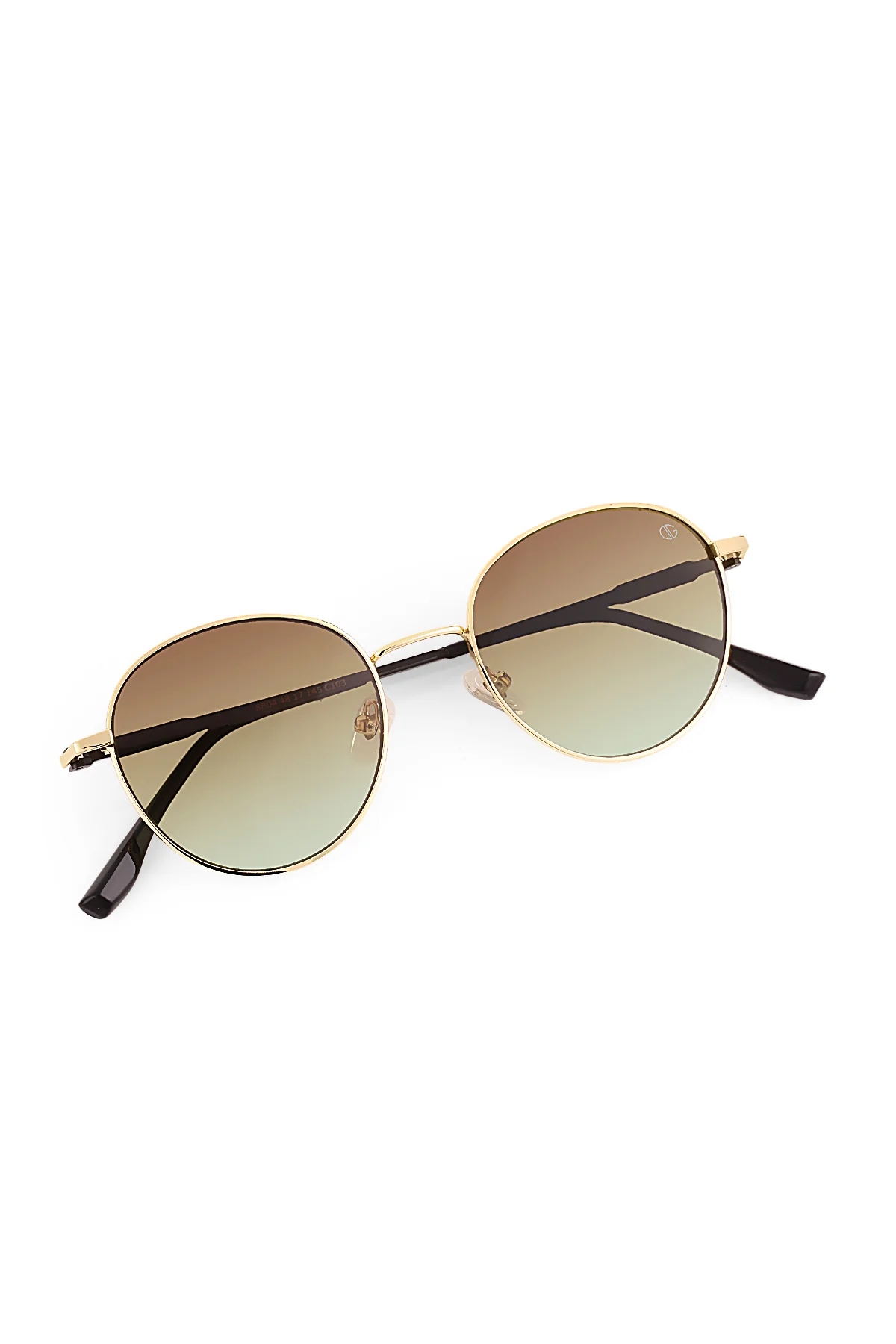 DAVID GUNER Sarı Çerçeveli Yeşil Renk Geçişli Camlı Unisex Güneş Gözlüğü G8804-C103 - Image 3