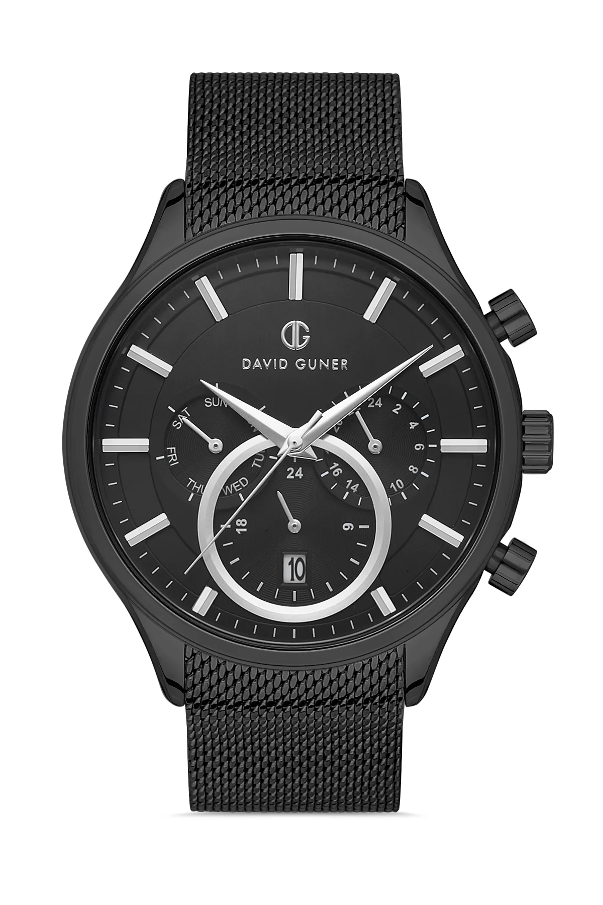 DAVID GUNER Erkek Kol Saati Siyah Kadran Siyah Kasa DG-8257GC-G2