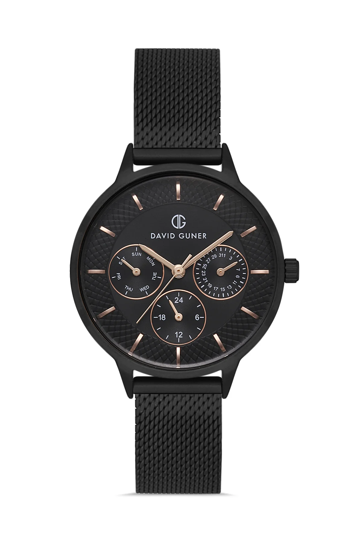 DAVID GUNER Kadın Kol Saati Siyah Kadran Siyah Kasa DG-8310LC-G2E